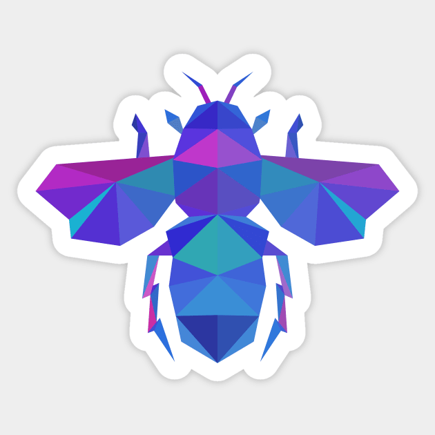 Psychadelic Bumblebee Sticker by meganther0se